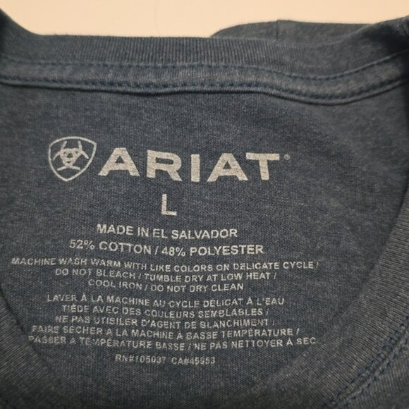 Ariat green tee L - Picture 2 of 3